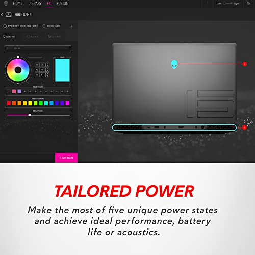 Alienware m15 R7 Gaming Laptop - 15.6-inch 240Hz 2ms QHD, Intel Core i9-12900H, 32GB DDR5 RAM, 1TB SSD, NVIDIA Geforce RTX 3080 Graphics