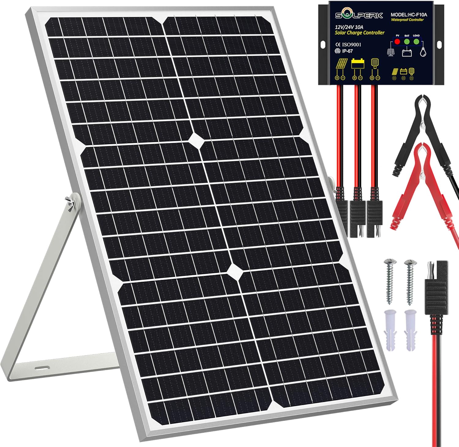 SOLPERK Solar Panel Kit 20W 12V