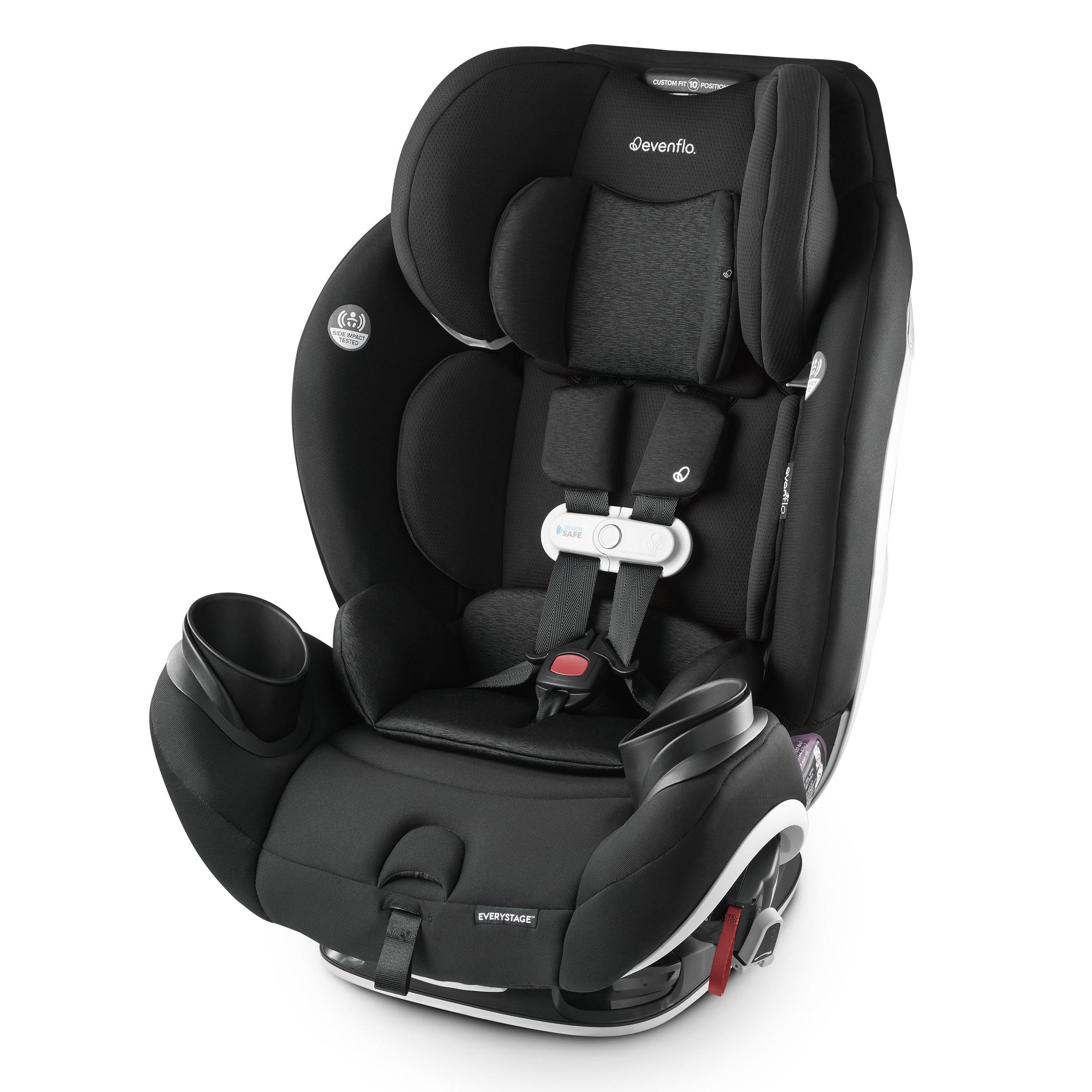 Evenflo Gold SensorSafe EveryStage Smart All-in-One Convertible Car SEAT, Moonstone
