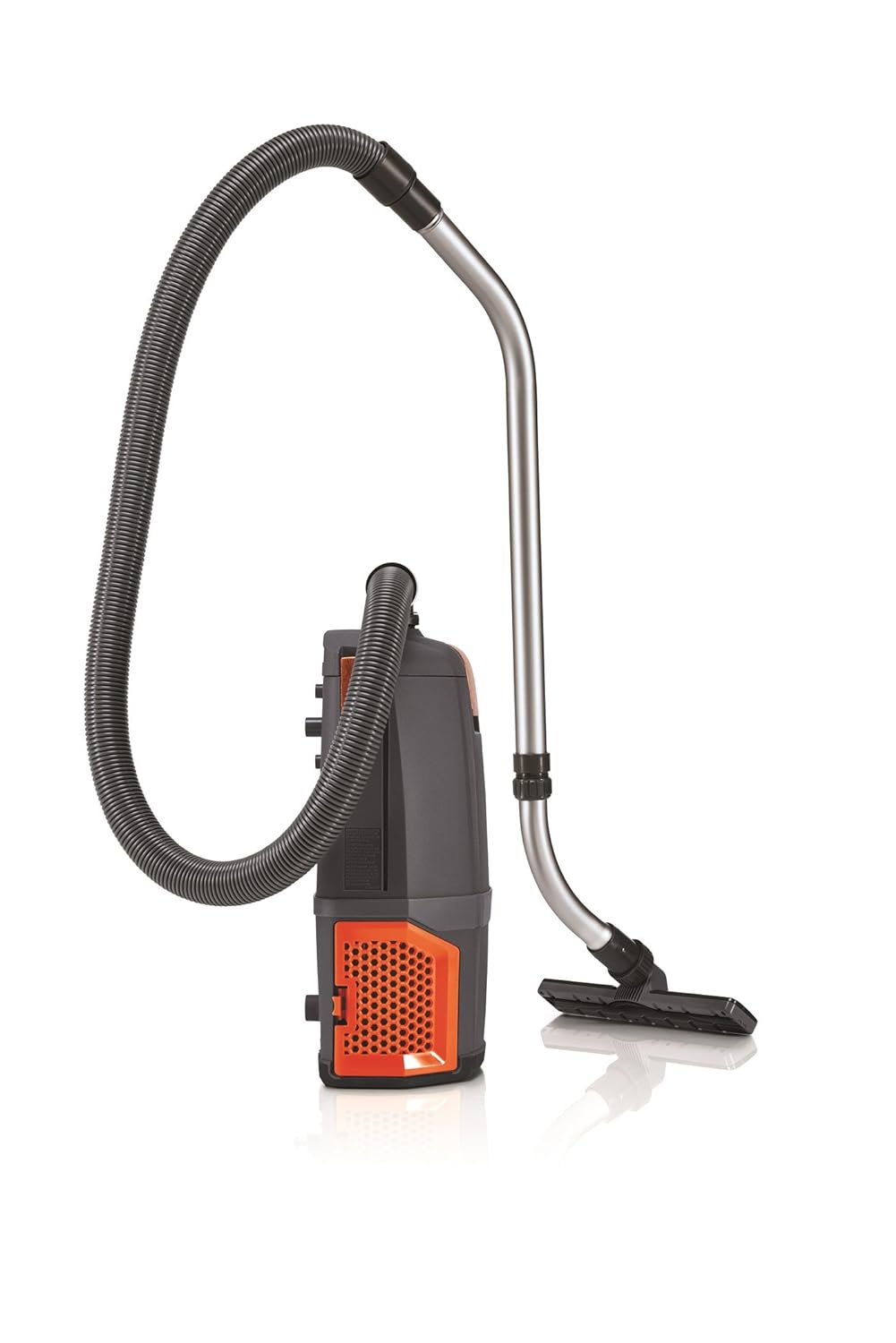 Hoover Commercial HushTone Back Pack 2 speed motor with HEPA Filtration and Hexaguard Technology, Extension wand, lightweight design, 6 quart