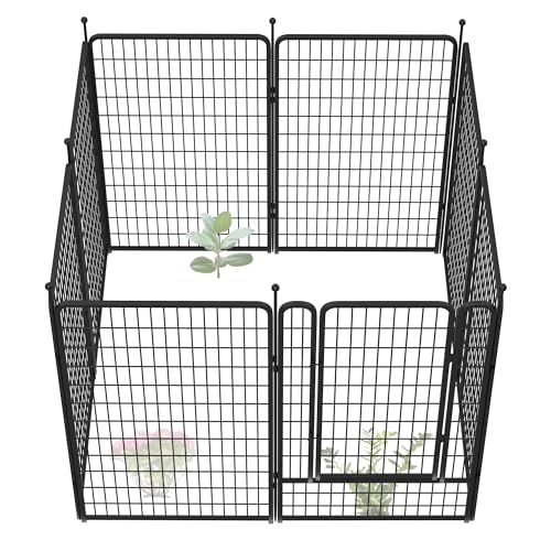 FXW Garden Fence 40in(H) x 36.0ft(L), 16 Panels Decorative Dog Fence Outdoor for The Yard – Heavy Duty Metal Animal Barrier for Dog and Rabbit