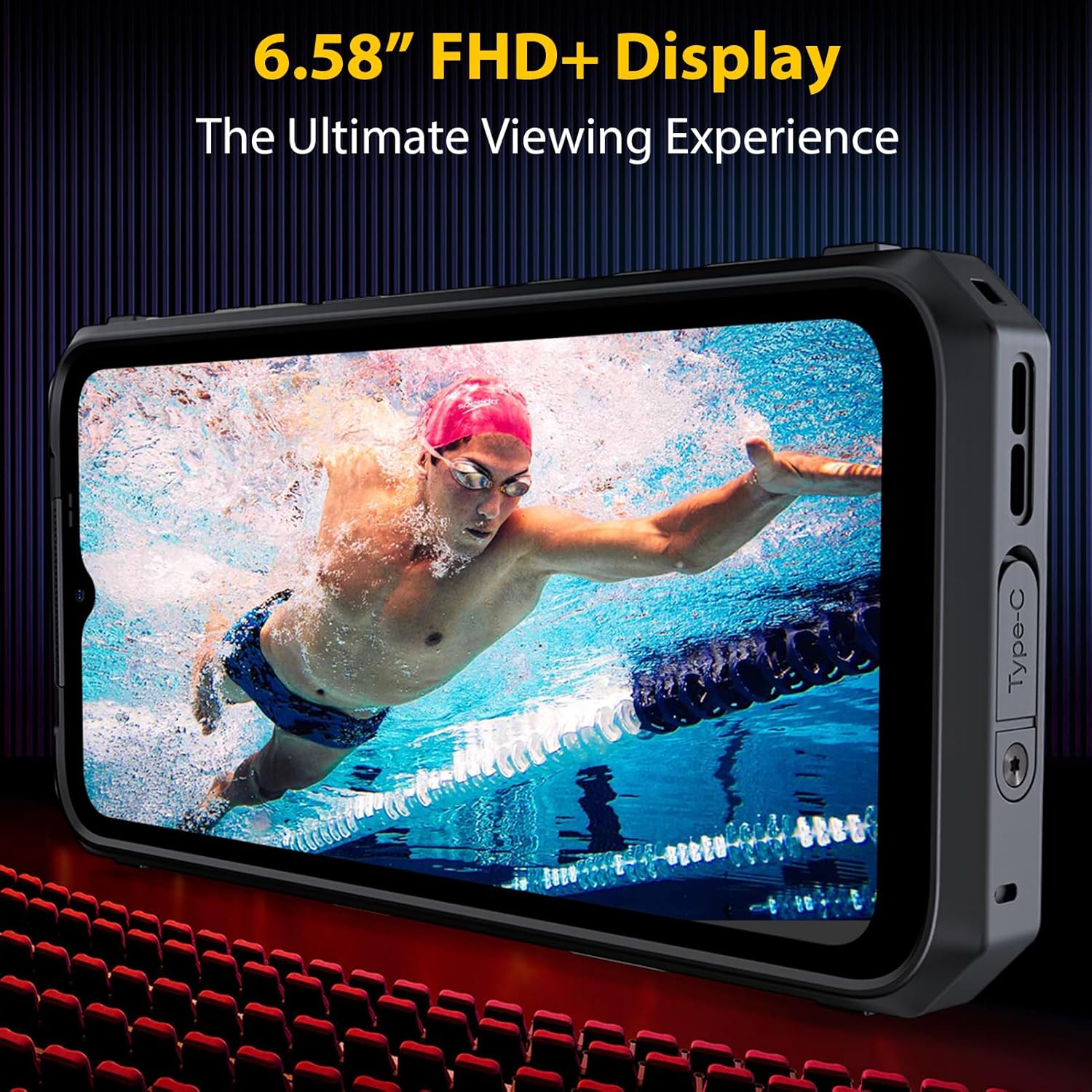 Ulefone Power Armor 18 Ultra 5G Rugged Phones, 24GB(12+12)+512GB MTK Dimensity 7050, 108MP Camera, 9600mAh, 120Hz Display, Android 13
