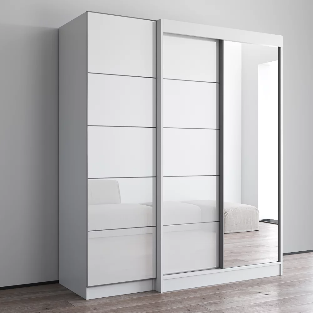 Aria 2D120-EX Wardrobe with 1 Mirror