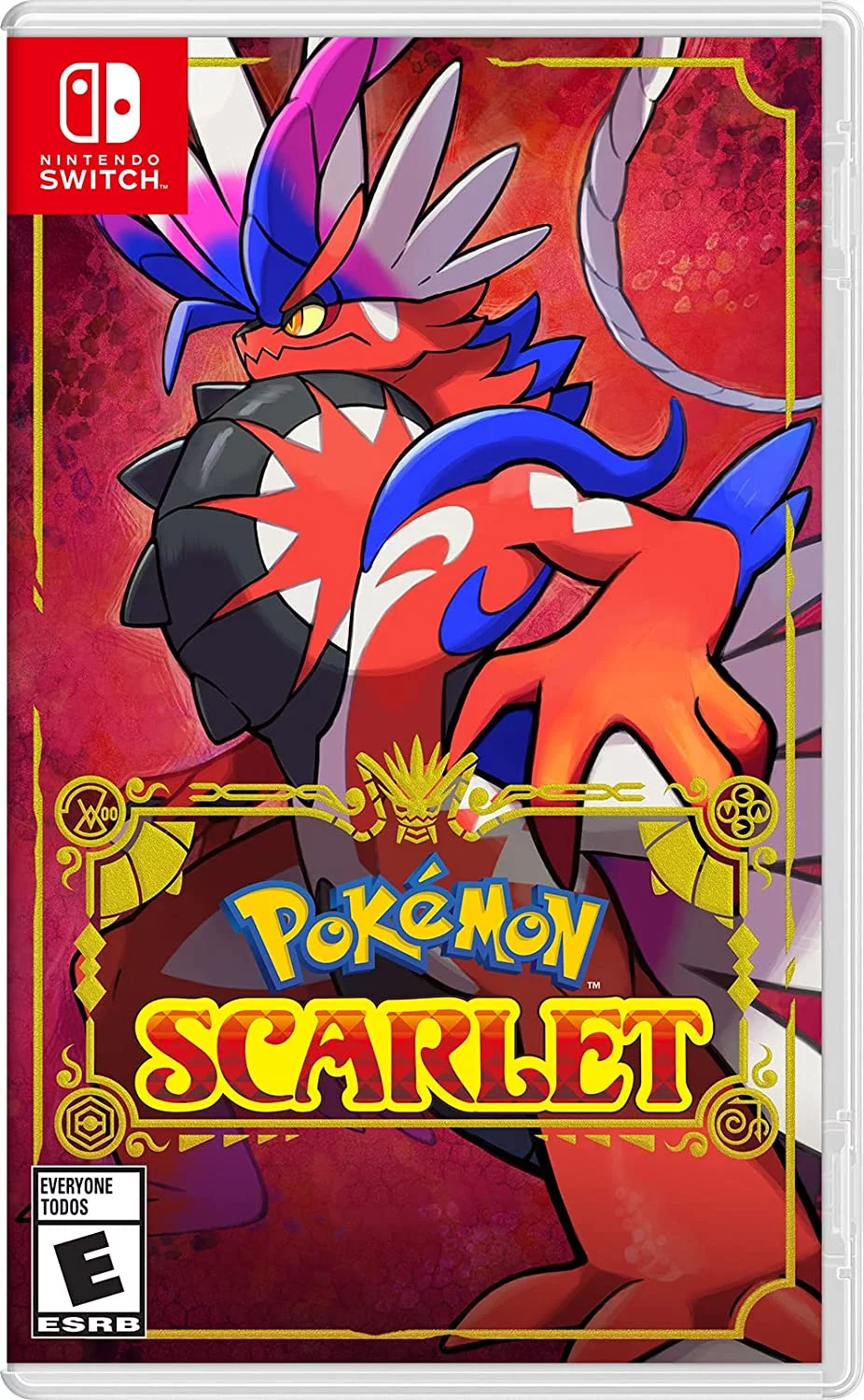 2022 Nintendo Switch OLED Model Pokemon Scarlet & Violet Limited Edition, Pokemon Illustrations 64GB Console, Koraidon and Miraidon Glossy White Dock