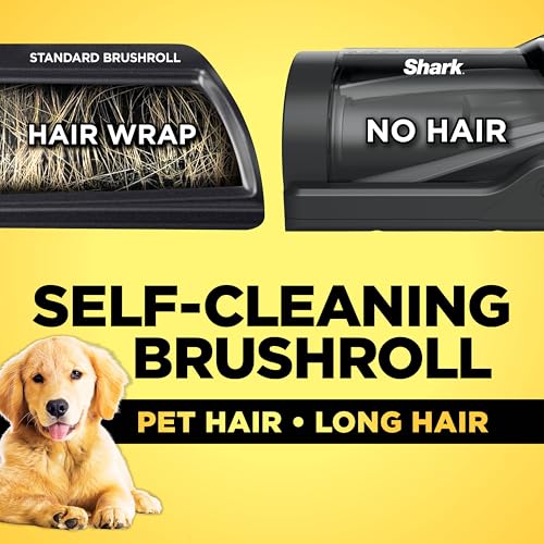 Shark Upright Vacuum, Stratos with DuoClean PowerFins, HairPro, Powered Lift-Away, Self-Cleaning Brushroll, & Odor Neutralizer Technology, Navy