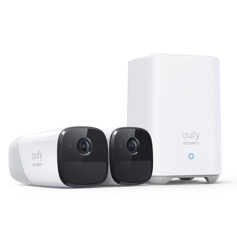 Eufy eufyCam 2 Network Camera - Outdoor, indoor - Weatherproof - 1080p - Day/Night - 2 Pack