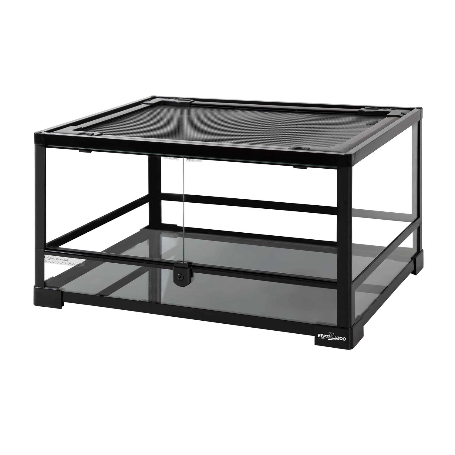 REPTIZOO RK0117 24 x 18 x 12.6 in. Reptile Glass Terrarium with Double Hinge Door - Pet Supplies online store