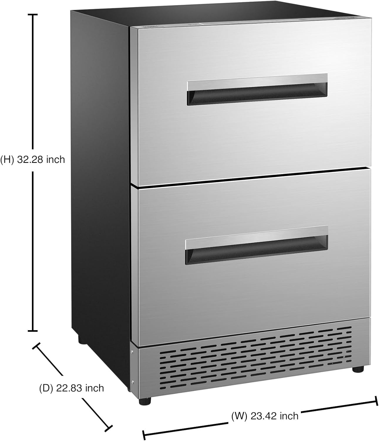Equator 24" 2 Drawer 2 Zone CONVERTIBLE REFRIGERATOR-FREEZER 5cf Sabbath Mode