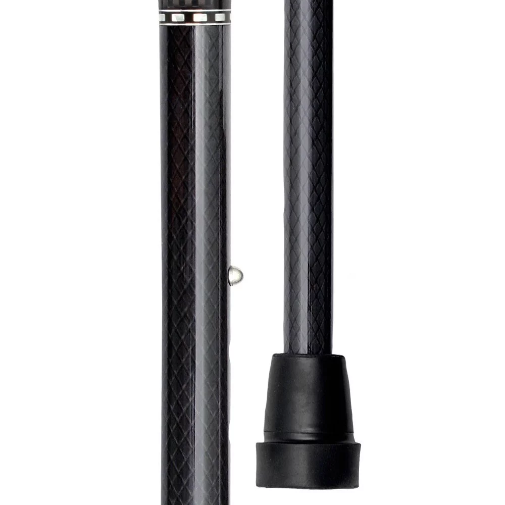 Mesh Carbon Black Standard Walking Cane