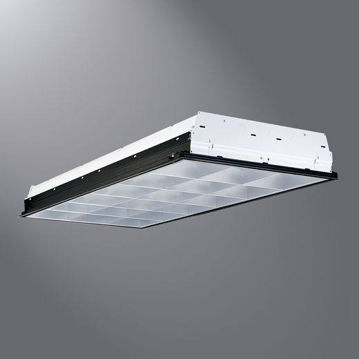 Metalux 2EP3GX-332S36I-UNV Parabolic Fixture, 2 x 4', 3-Lamp, 18-Cell, T8, 32W, 120/277V