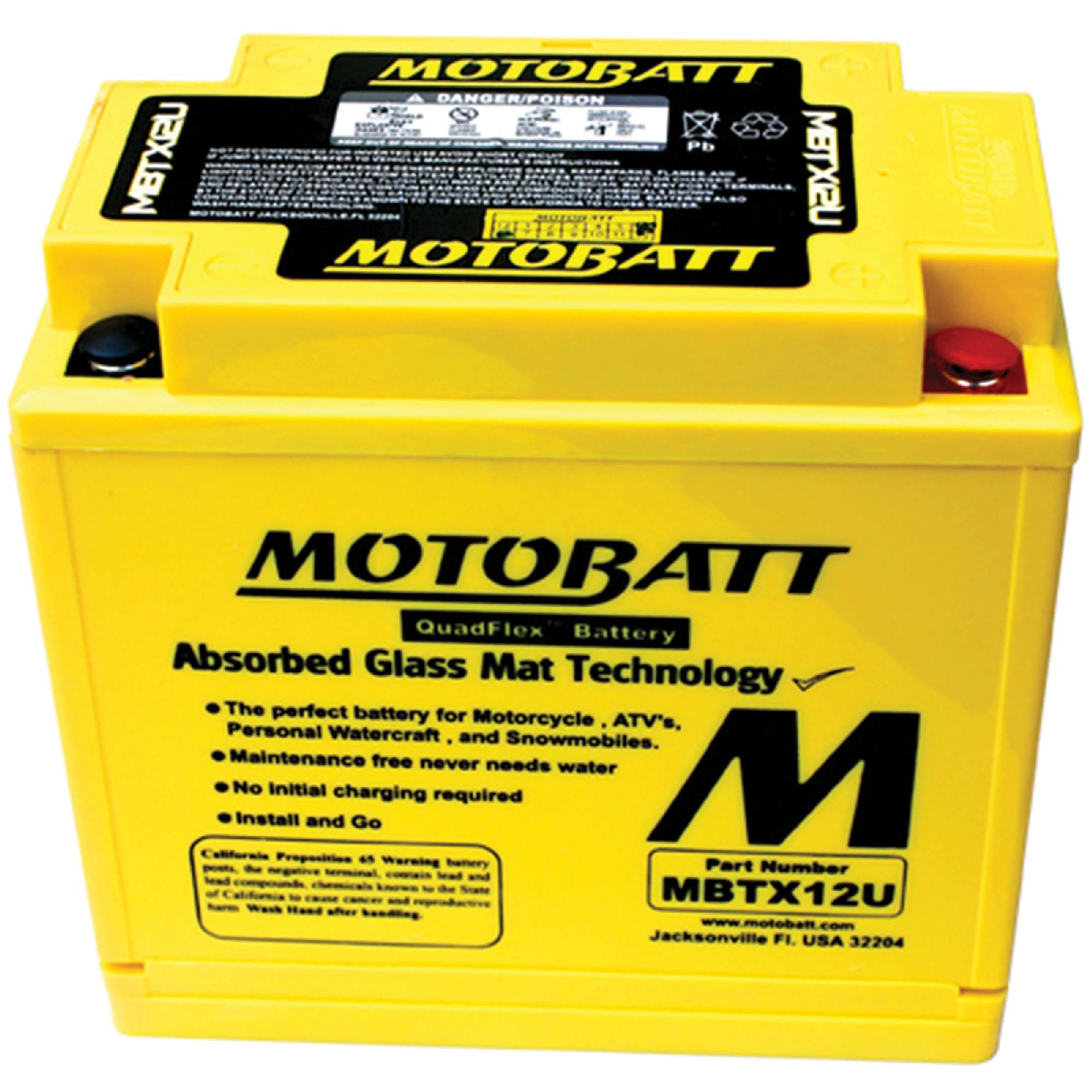 Motobatt MBTX12U 14Ah Battery by DB Electrical