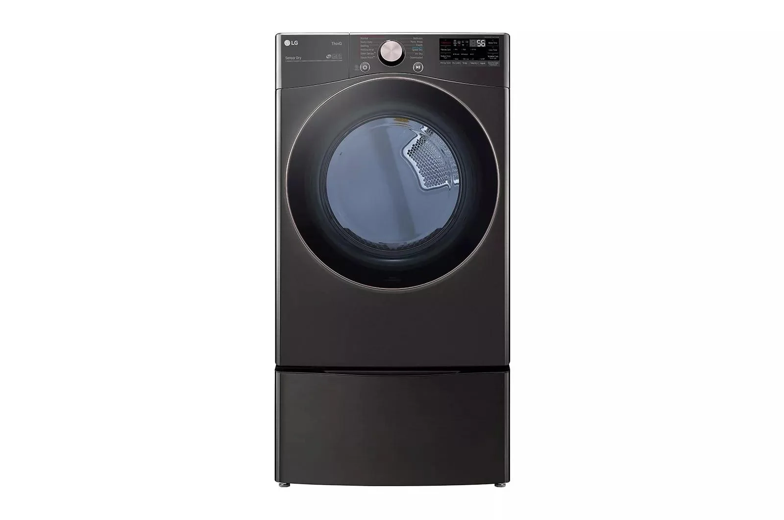 LG DLEX4000B 7.4 Cu. Ft. Ultra Large Capacity Smart wi-fi Enabled Front Load Electric Dryer with TurboSteam聶 and