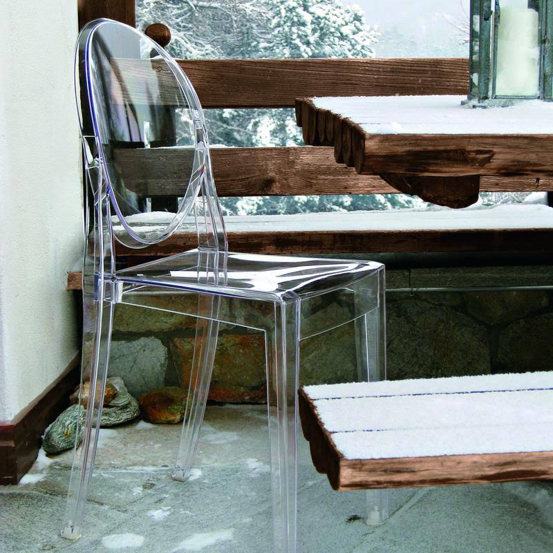 Kartell Victoria Ghost Chair Solid - Polycarbonate Black - 4857000000
