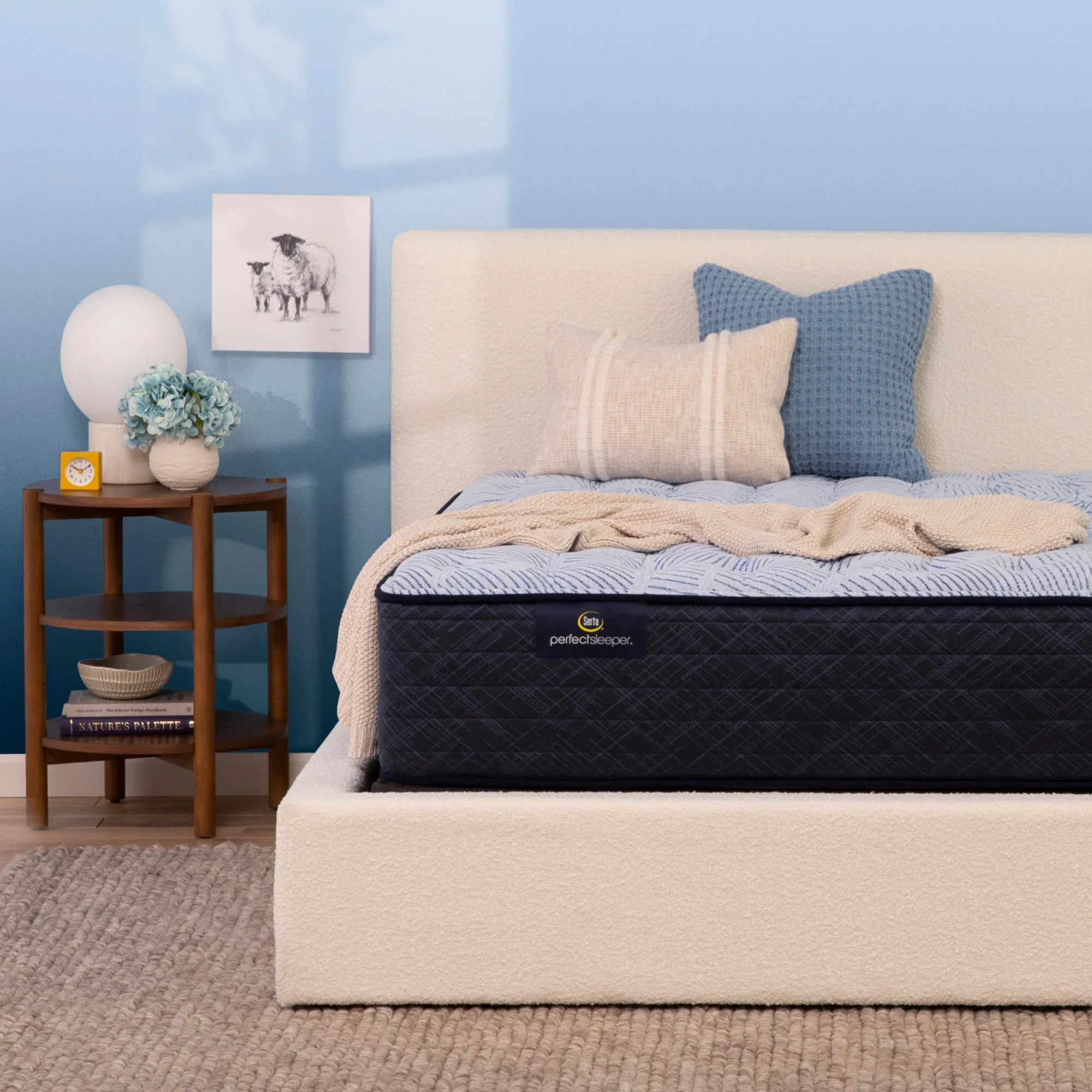 Serta Perfect Sleeper Nurture Night 13.5" Medium Mattress -Twin XL - Innerspring; Fiberglass-Free