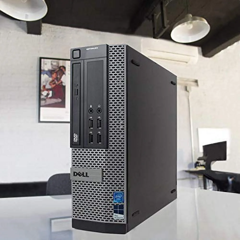 Restored Dell Optiplex 7010 Desktop Computer - Intel Core i7 3.8GHz, 16GB DDR3, New 1TB SSD, Windows 10 Pro 64-Bit, WiFi, USB 3.0, DVDRW