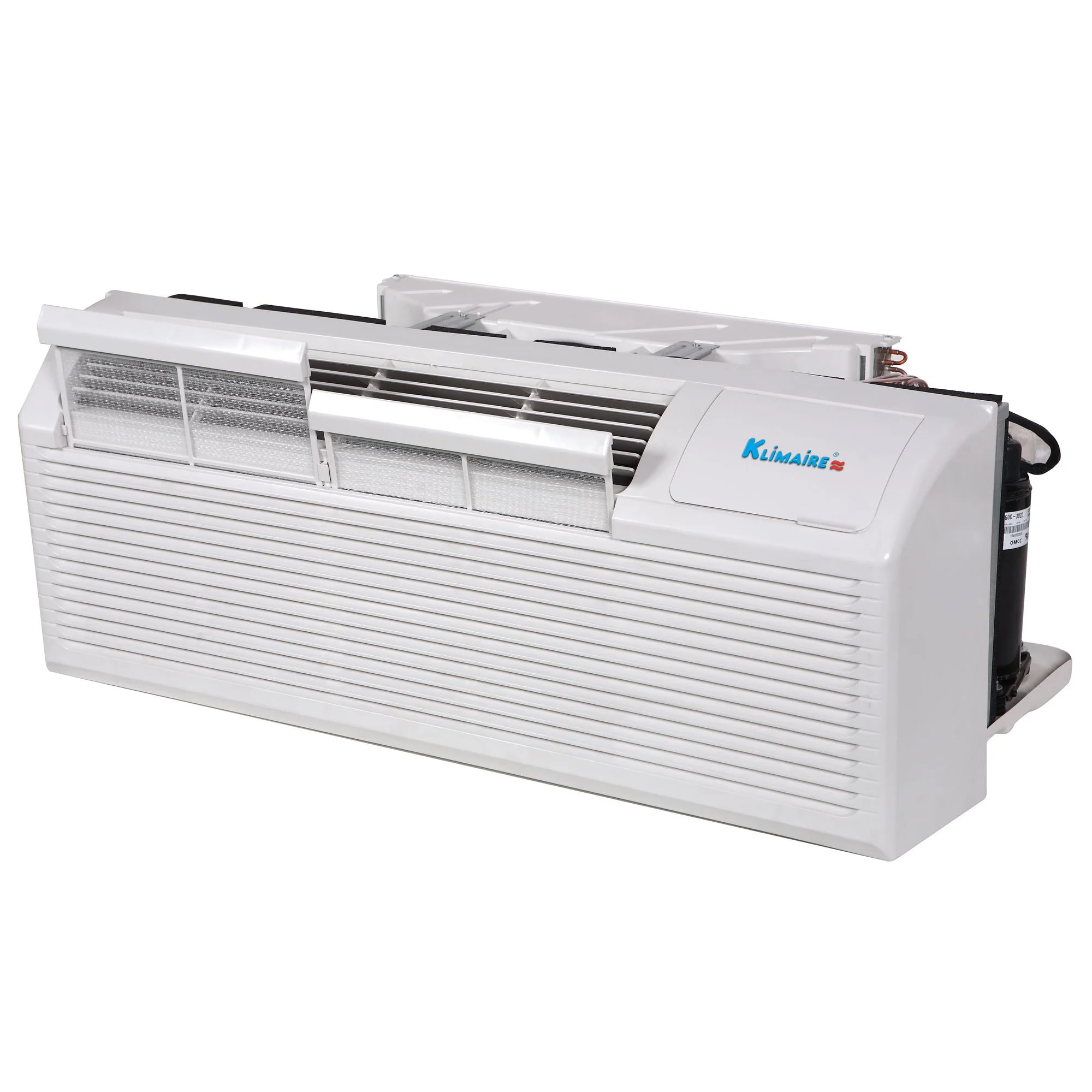 Klimaire PTAC 15,000 Btu Air Conditioner Heat Pump with Remote Control & 5 kW Electric Heater -230V