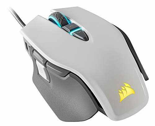 Corsair M65 RGB Elite Tunable FPS Gaming Mouse White with Black, 18000 DPI, Optical, iCUE Software