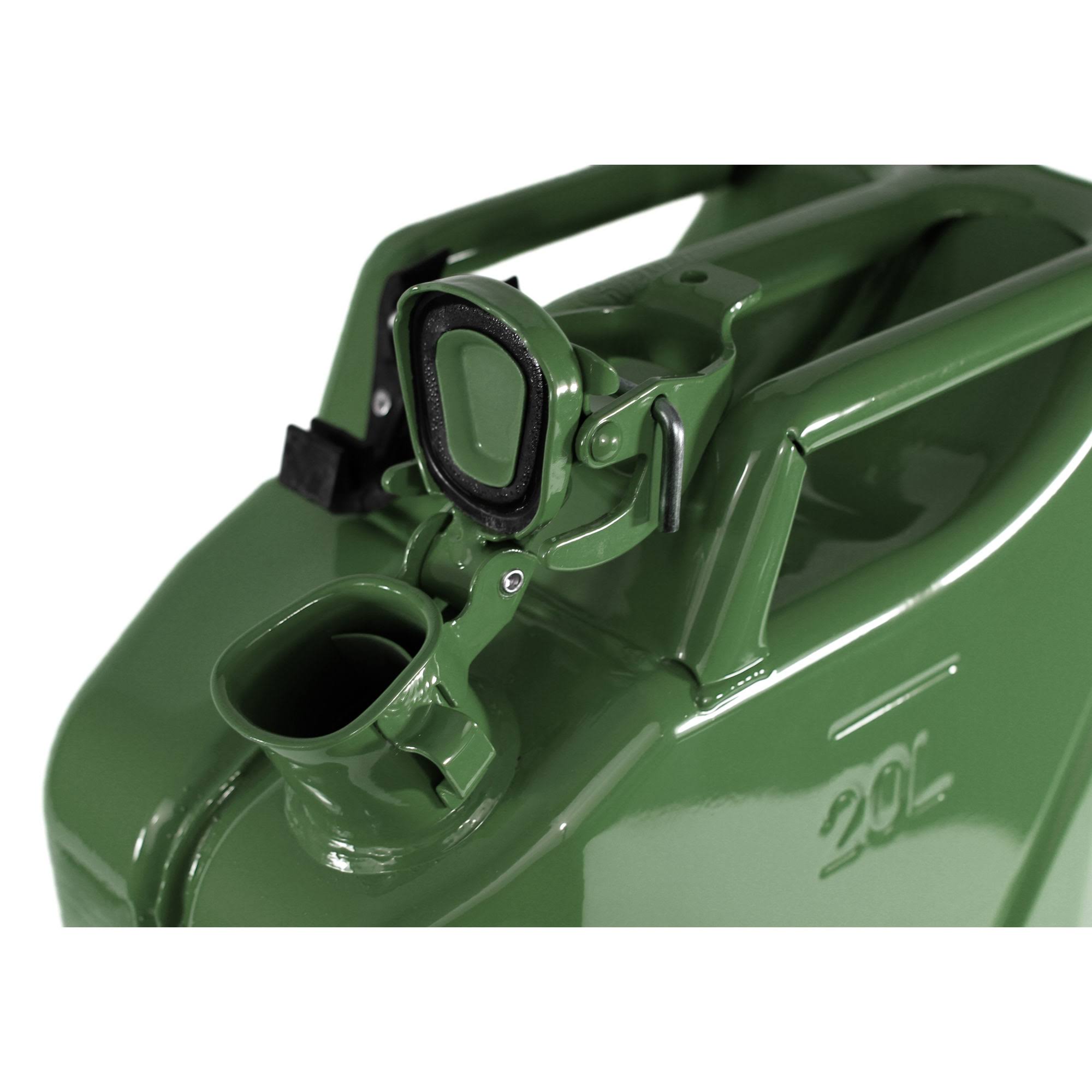 Wavian 3008 Authentic Carb Fuel Jerry Can with Spout, Green, 5.3 Gallon