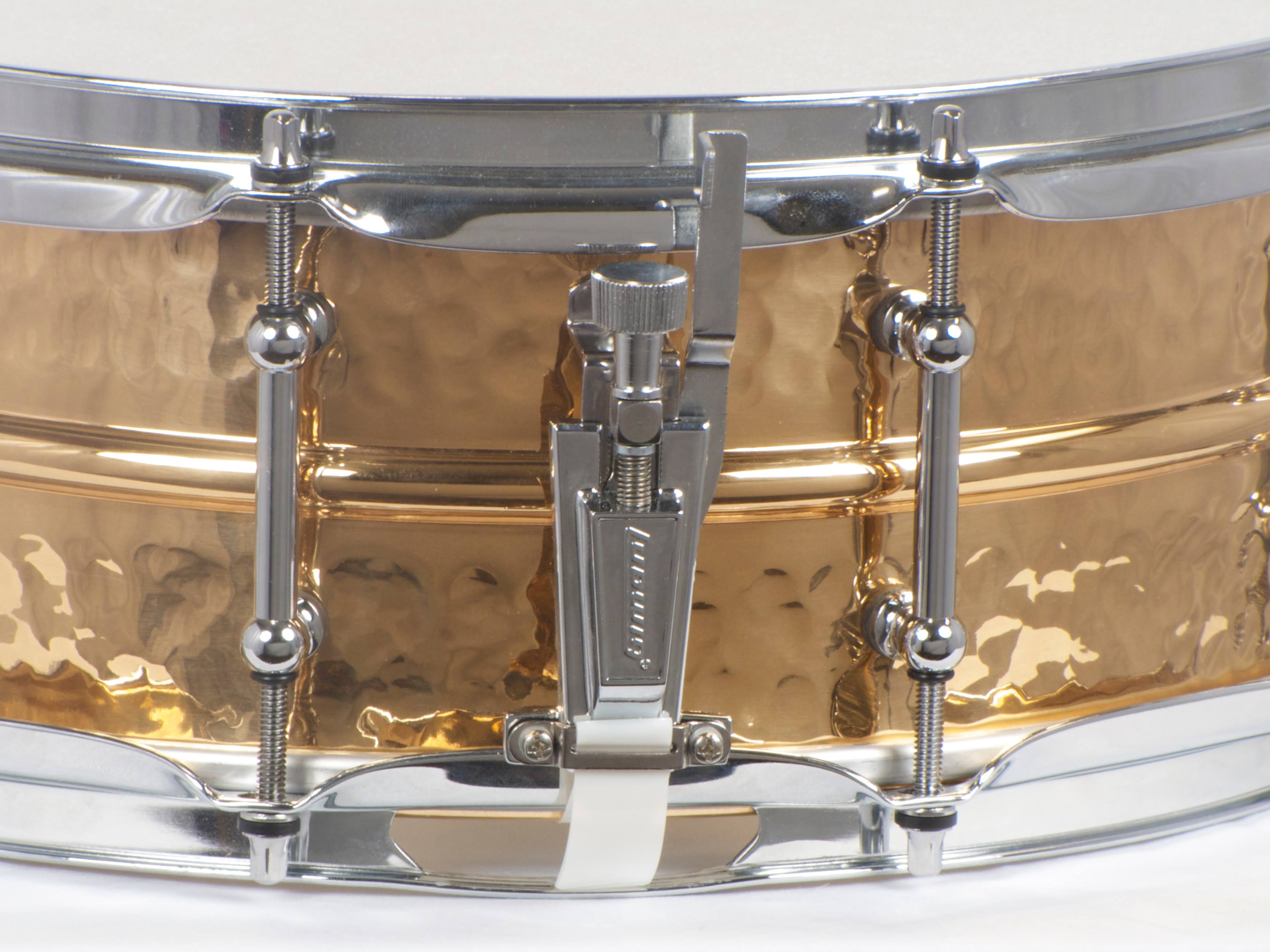 Ludwig 5x14x22 LB550KT Hammered Bronze Snare with Tube Lugs