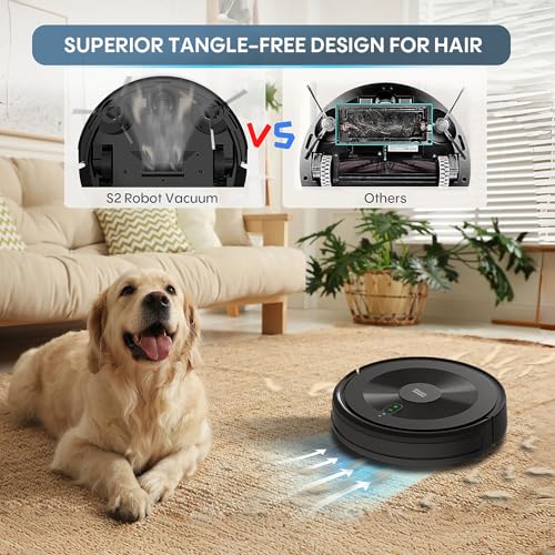 Robot Vacuum and Mop Combo: Robotic Vacuums 120 Mins Runtime & Alexa/APP Remote Control & Schedule Cleaning & Self-Charging