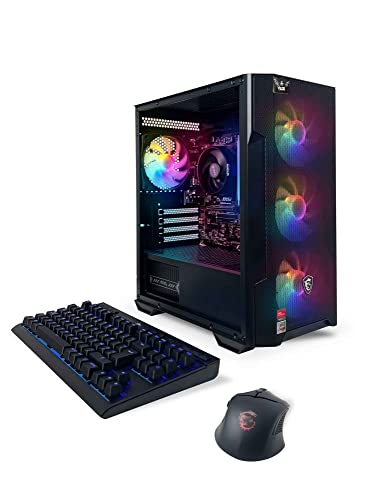 NSXGAMING Nova Desktop Gaming Computer (AMD Ryzen 5 5600G, 16GB 2 * 8 GB DDR4 3600, 512Gb M2 NVME SSD, RGB Fans, W11 64-bit Ready, Wify Ready