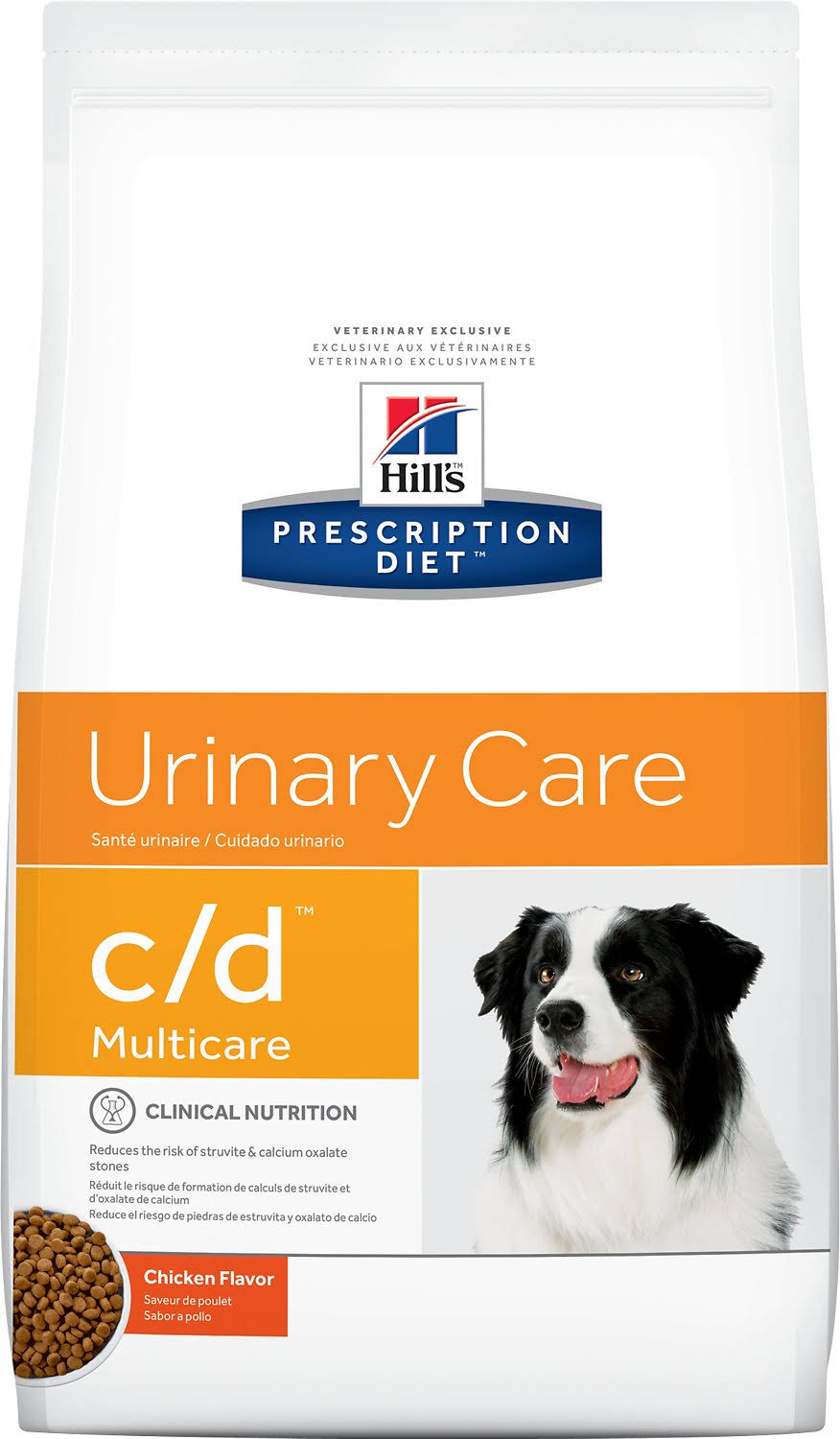 Prescription Diet c/d Multicare Dog Nutrition, Therapeutic, Urinary Care, Chicken Flavor - 17.6 lb