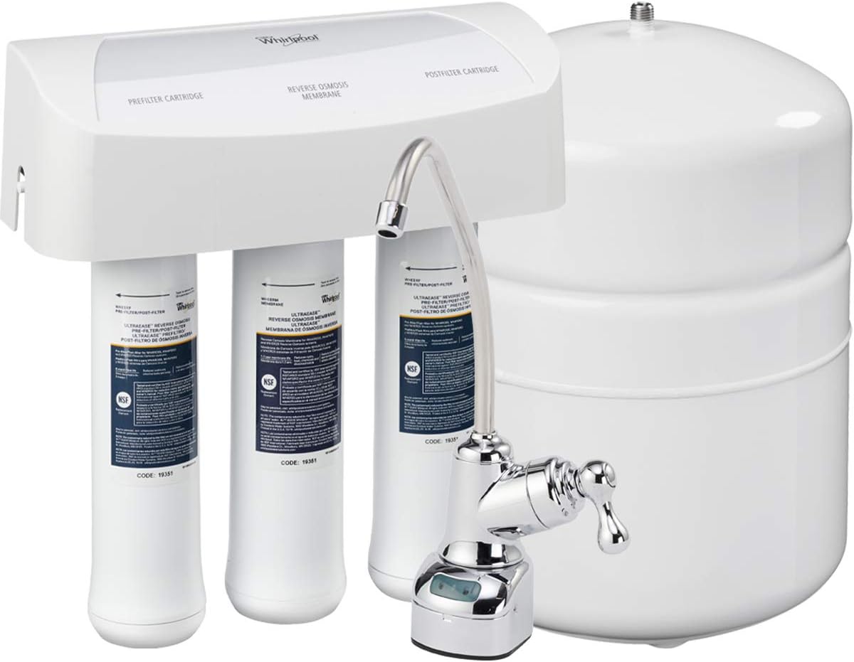 Whirlpool WHER25 RO System + iSpring T32M 4 Gallon Storage Tank