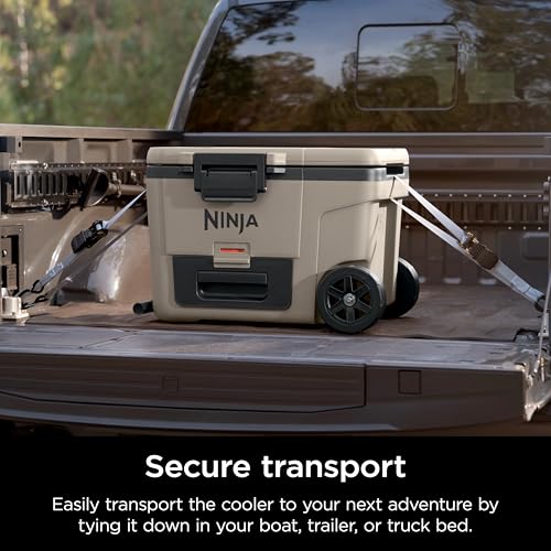 Ninja FrostVault 45qt Wheeled Cooler with Dry Zone, Integrated Fridge-Temp Dry Storage Drawer, Premium Heavy-Duty Insulated Cooler