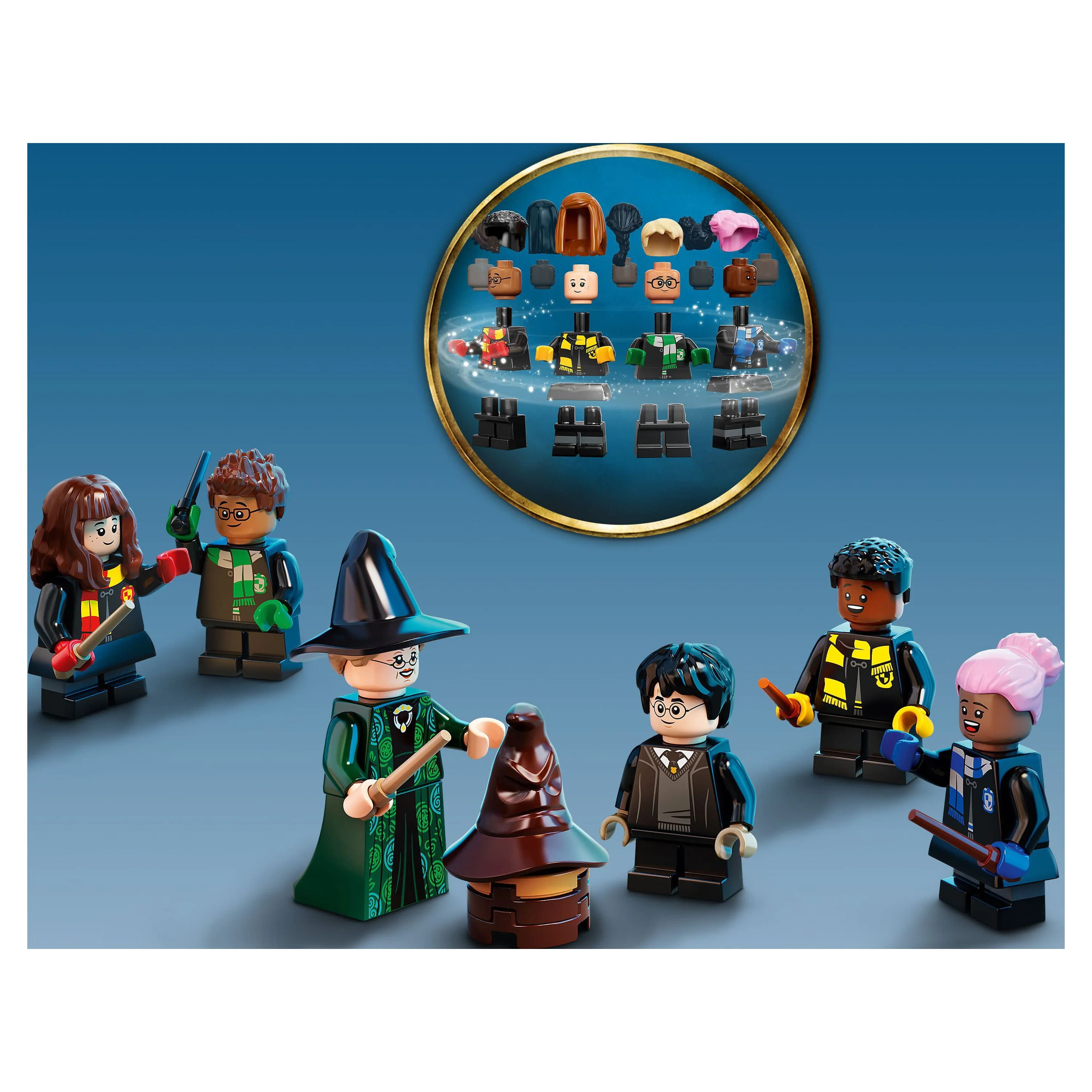 LEGO Harry Potter Hogwarts Magical Trunk 76399 Luggage Set, Customizable Toy, Gift Idea for Kids, Girls & Boys with Movie Minifigures and House Colors