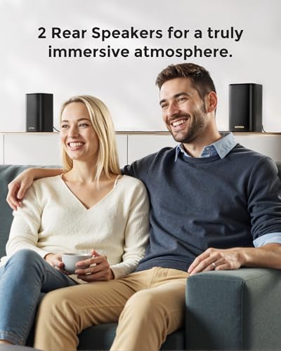 ULTIMEA 5.1.2ch Sound Bar with Dolby Atmos, Surround Sound System for TV with 2 Surround Speakers, Sound Bar for Smart TV