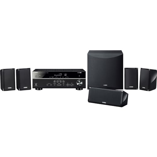 Yamaha Audio YHT-4950U 4K Ultra HD 5.1-Channel Home Theater System with 8" 50W RMS Powered Subwoofer Speakers, AV Receiver