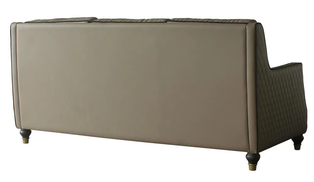 Classic Tan & Tobacco Sofa by Acme House Marchese 58860