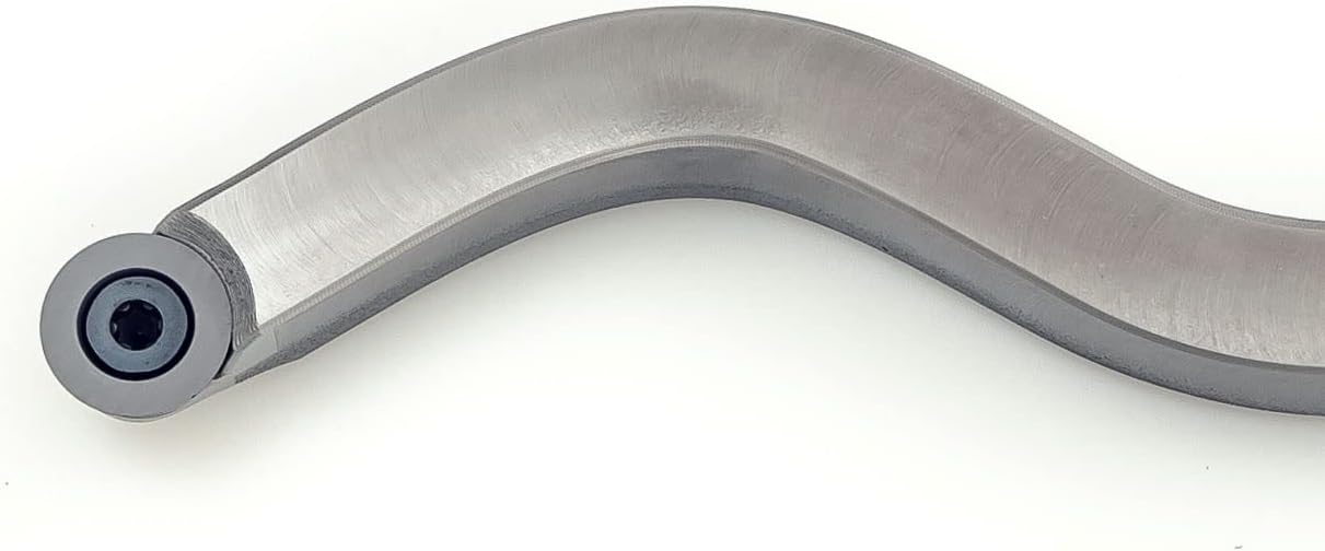 Simple Woodturning Tools - Swan Neck Hollower Carbide Lathe Tool with 9/16" Flat Top Carbide Cutter, Screw