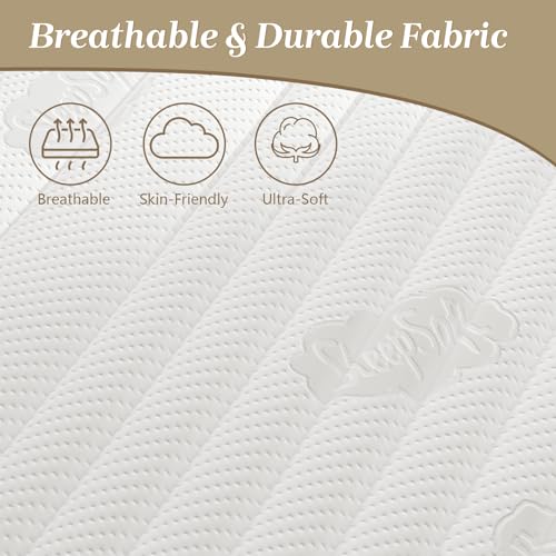 Full Mattress, 12 Inch Full Size Mattress with Cooling-Gel Memory Foam &Pocket Spring Hybrid, CertiPUR-US Certified, Medium Firm