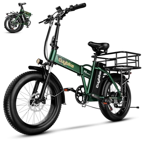 1000W Folding Electric Bike,48V 20AH Removable Battery E Bike,30+MPH,80 Miles Max Range Electric Bike for Adults,20" Fat Tire Foldable ebike