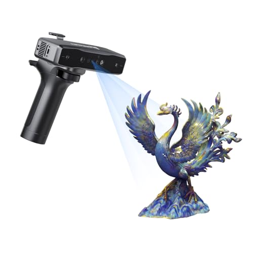 Creality CR-Scan Raptor Pro 3D Scanner for 3D Printing, 22+7 Blue Laser Lines, 30-60fps High Frame Scanning, 24-Bit Full-Color Scans