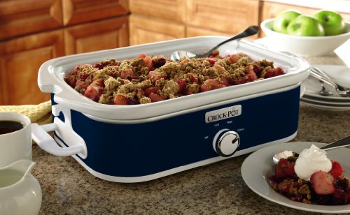 Crock-Pot Small 3.5 Quart Casserole Manual Slow Cooker and 7 Quart Oval Manual Slow Cooker
