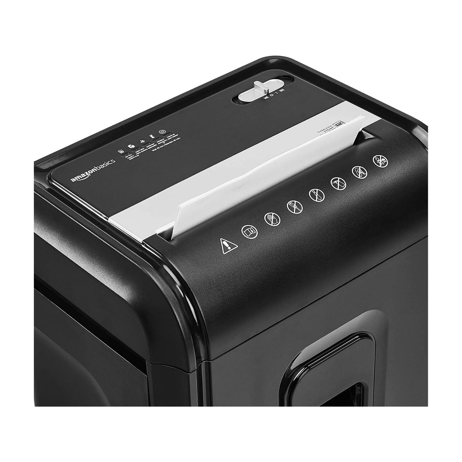 12-Sheet High-Security Micro-Cut Paper, CD, and Credit Card Shredder with Pullout Basket