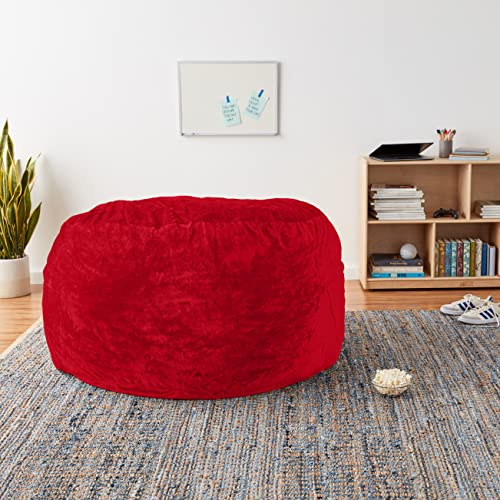 Chill Sack Bean Bag Chair - 5' Giant Memory Foam Lounge Chair with Soft Microfiber Cover – Cozy Furniture for Living Room, Dorm