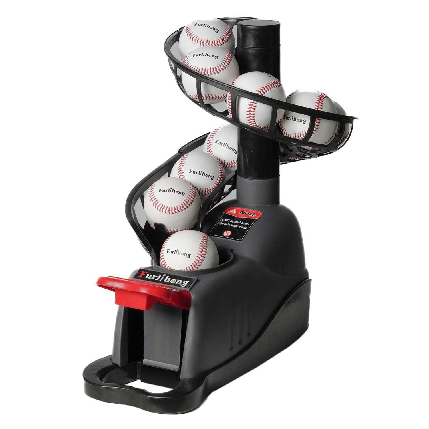 Furlihong 898BH Baseball Soft Toss Machine, Angle Adjustable, Step On Paddle and Release to Launch - Sports Supplies Online Store