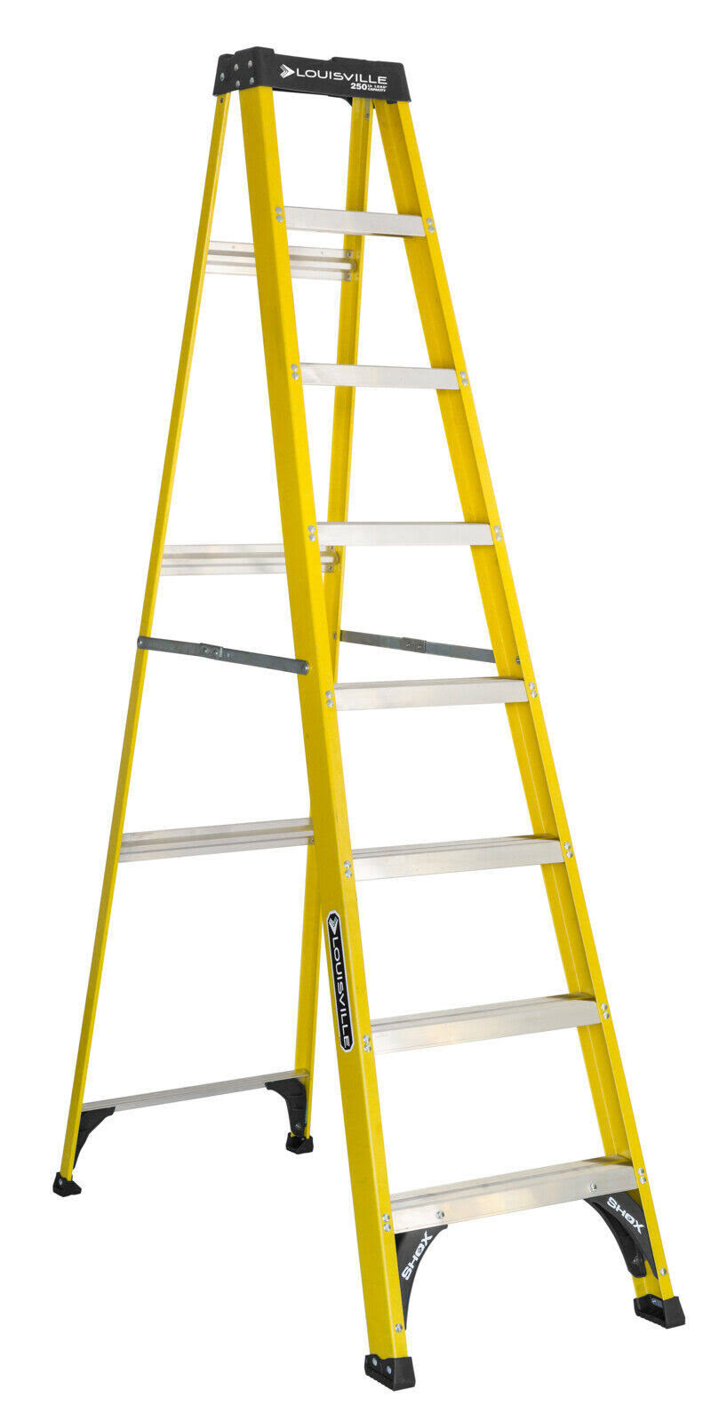 Louisville Ladder 8& Fiberglass Step Ladder, 250-lb Capacity, W-3118-08