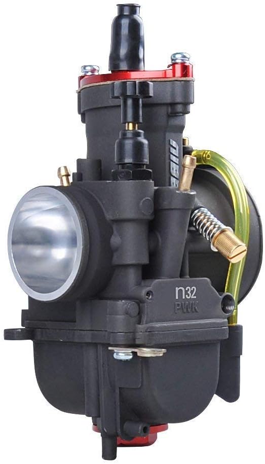 NIBBI Racing Performance Carburetor 32MM Motorcycle Carburetor PWK32mm 250CC Power Jet Carburetor PWK32mm With Carburetor Jets Fit GY6 YAMAHA