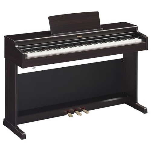 Yamaha Arius, 88-Key Weighted Action Digital Beginner and Intermediate Players, Dynamic Response, Grand Piano Sound, 3-Pedal Unit, Upright Design