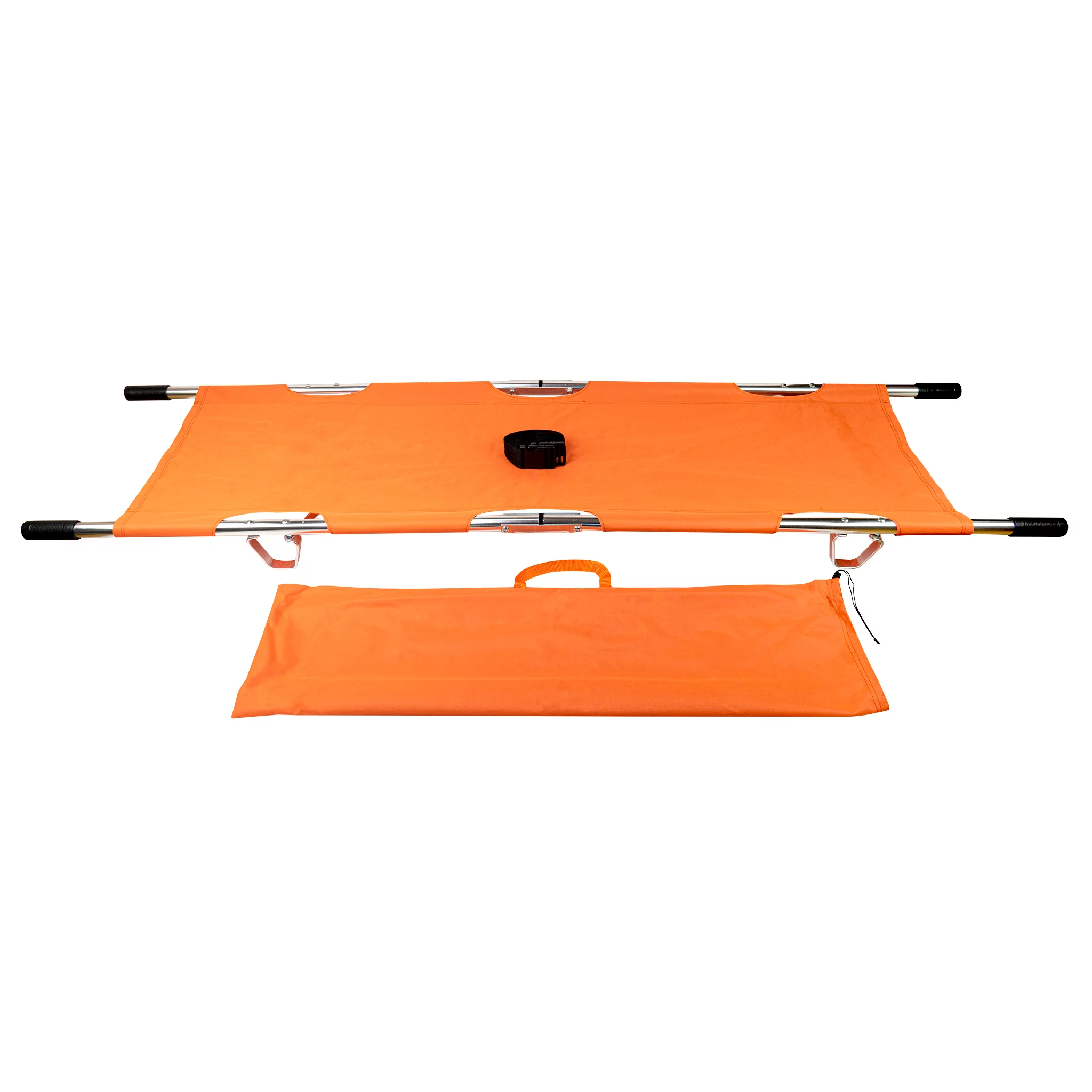 LINE2design EMT Gurneys Backboard Medical Folding Ambulance Gurneys Stretcher - Orange