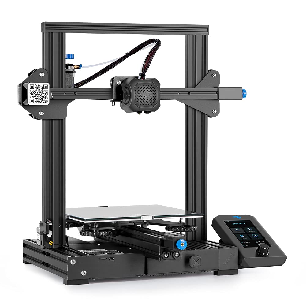 Official Creality Ender 3 V2 3D Printer Upgraded Integrated Structure Design with Silent Motherboard MeanWell Power Supply and Carborundum Glass