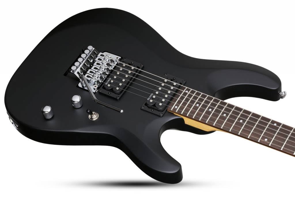 Schecter C-6 FR Deluxe Left Handed Electric Guitar Satin Black