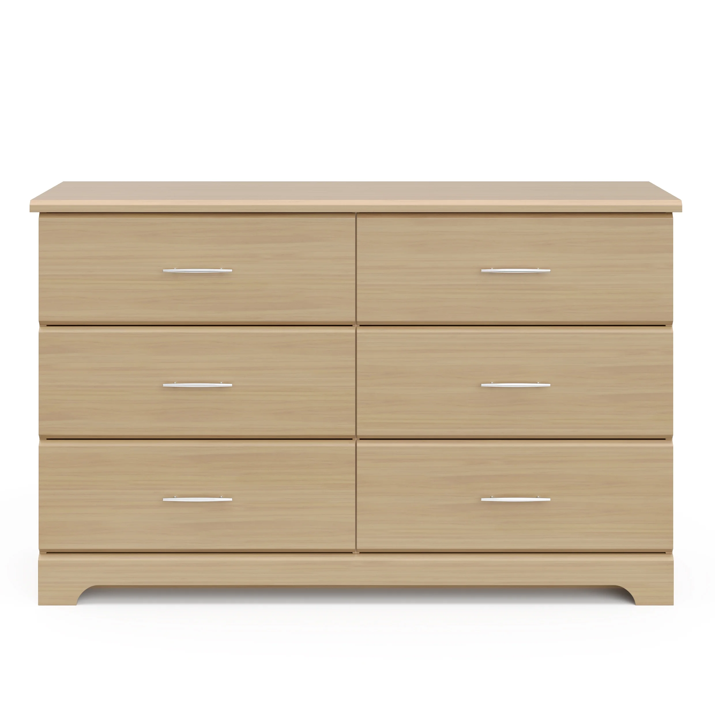 Storkcraft Brookside 6 Drawer Double Dresser, Driftwood