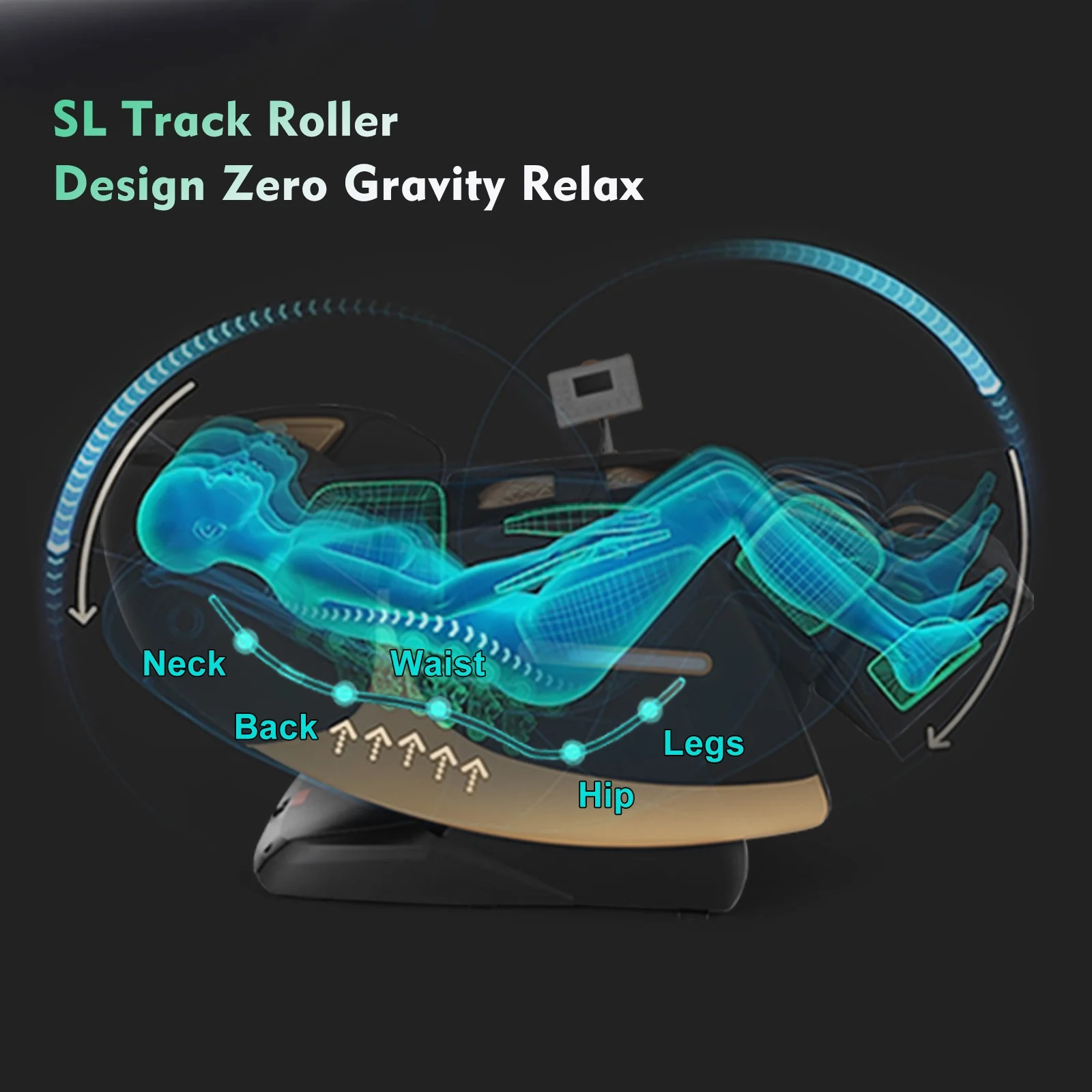 Artist Hand Massage Chair Full Body, SL Track Zero Gravity Massage Chair Recliner with 12 Modes, AI Voice Control, Bluetooth, Body Scan
