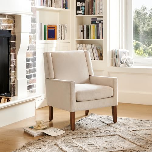 COLAMY Modern Wingback Living Room Chair, Upholstered Fabric Accent Armchair
