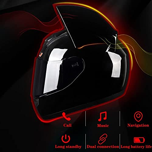 Flip up Motorbike Modular Helmet Full Face Motorcycle Helmet, Locomotive Women Cat Ear Helmet
